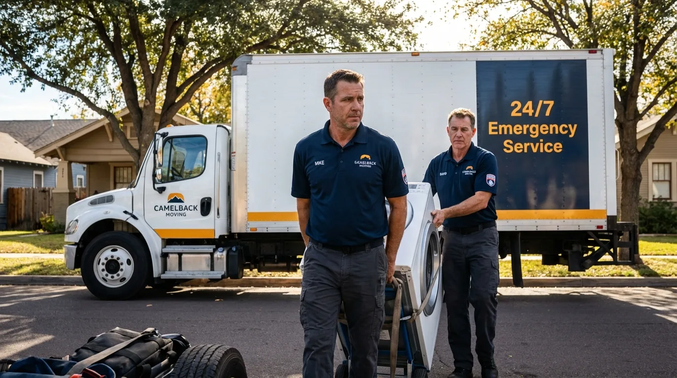 CamelBack Moving crew loading furniture in New Providence, NJ